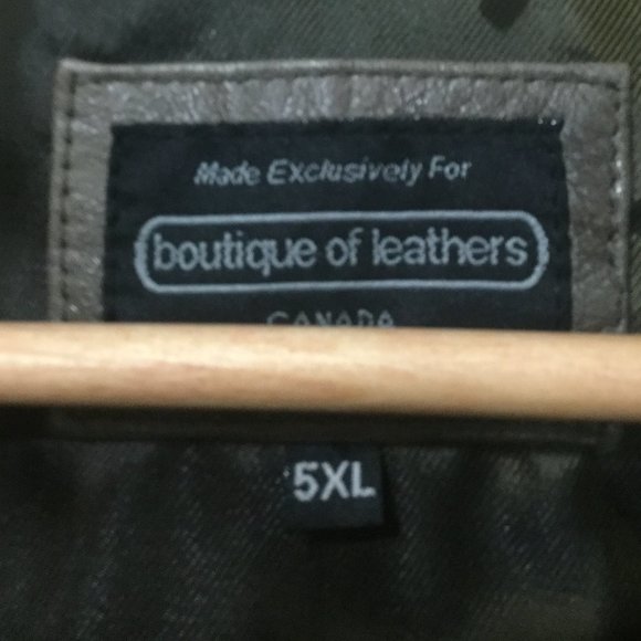 NWT Boutique Of Leathers Canada buttery soft brown leather jacket size 5XL - Picture 5 of 8